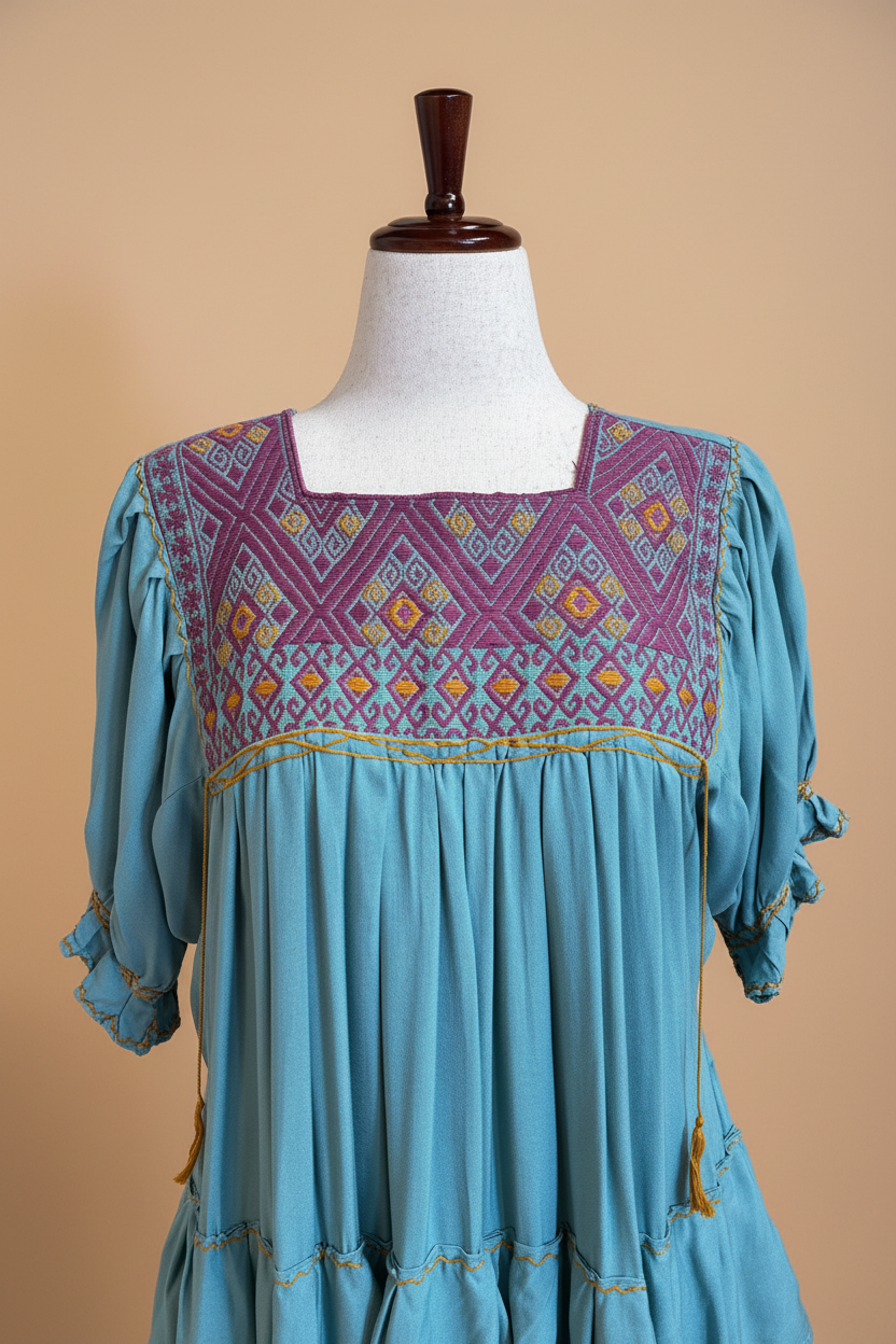 Vestido San Andrés - Bordado