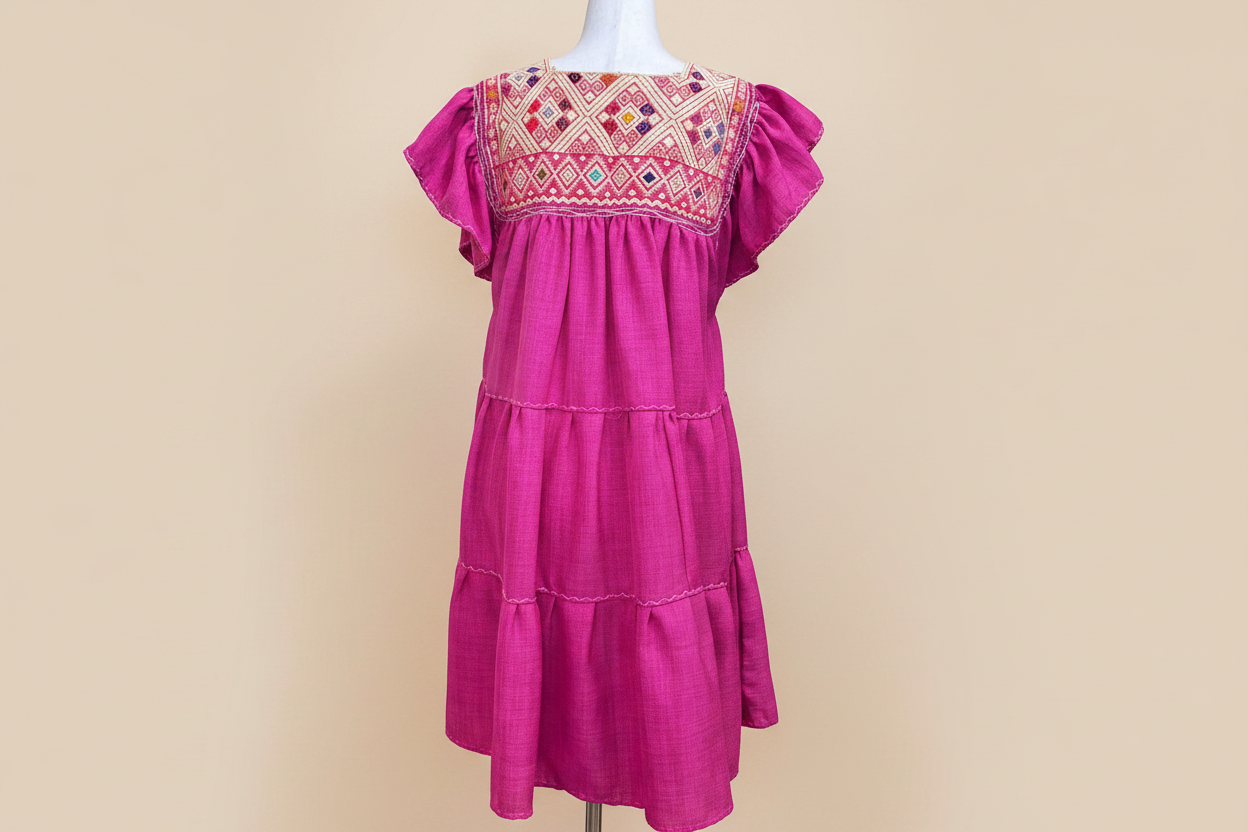 Vestido San Andrés - Fondo beige trasera v2