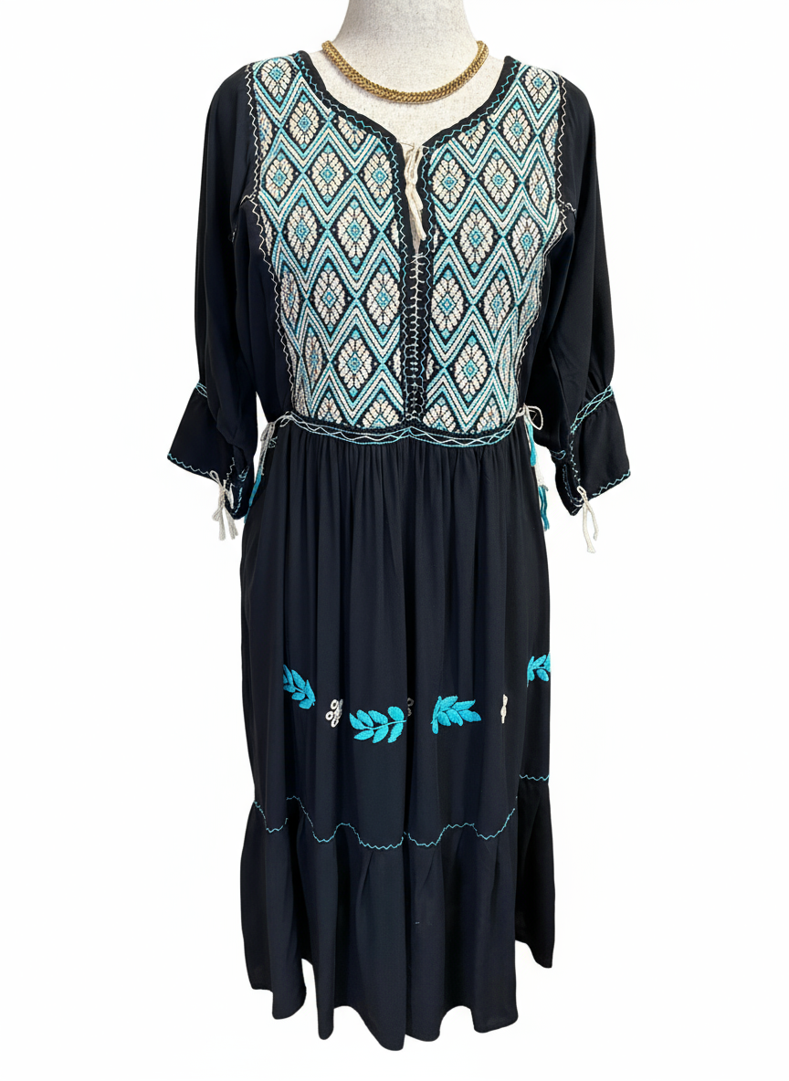 Vestido San Andrés Larrainzar - Imagen 1 con fondo blanco