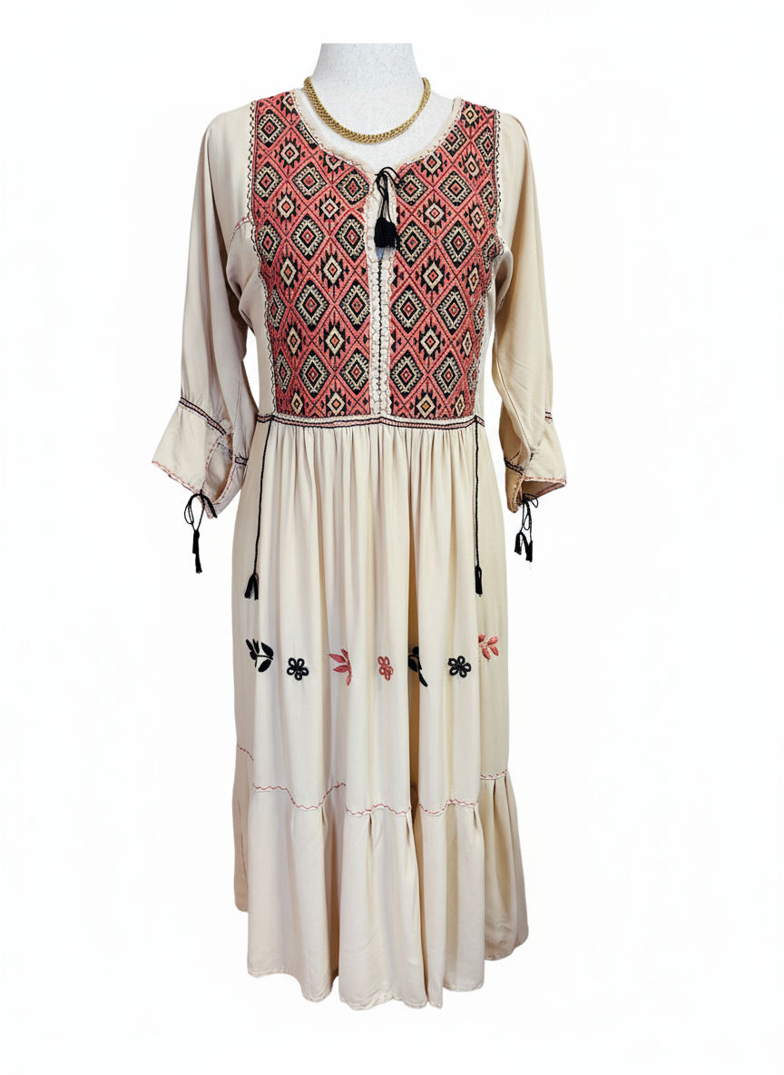 Vestido San Andrés Larrainzar - Imagen 2 con fondo blanco