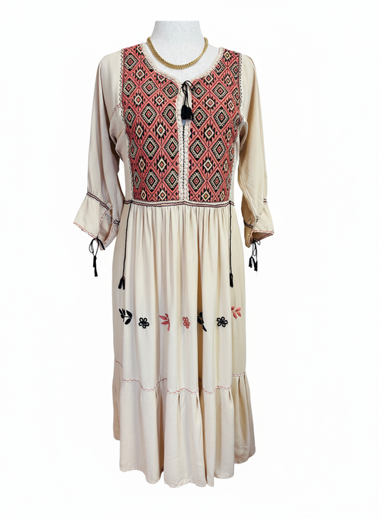 Vestido San Andrés Larrainzar - Imagen 2 con fondo blanco