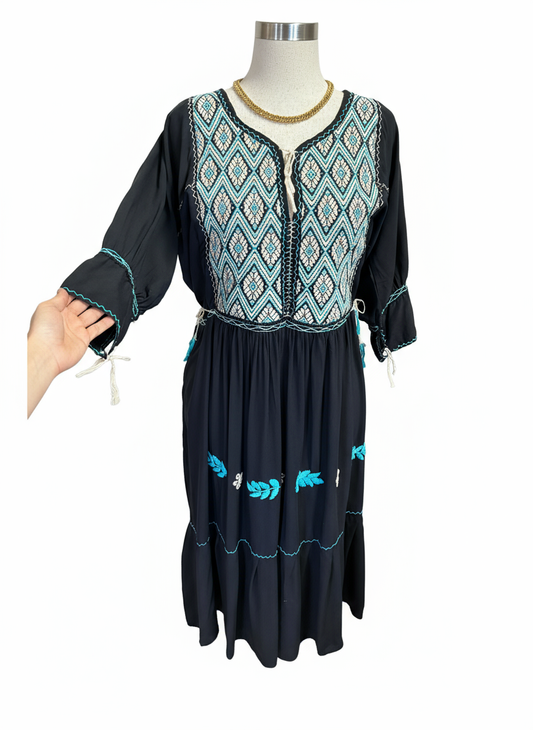 Vestido San Andrés Larrainzar - Imagen 2 con fondo blanco