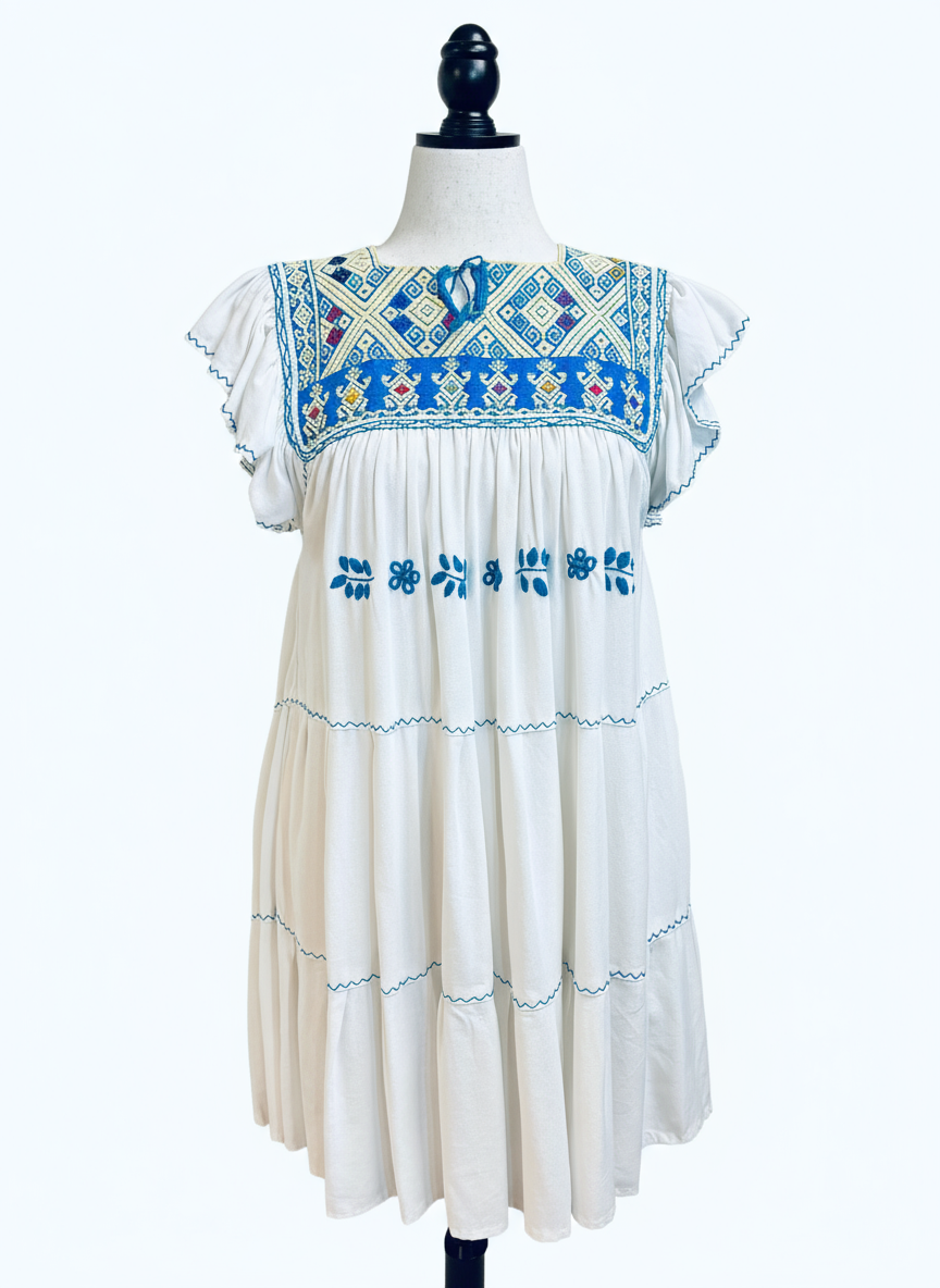 Vestido San Andres en Lino - Imagen 2 con fondo blanco